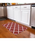 Dalyn Indoor/Outdoor York YO1 Red Washable 1'8" x 2'6" Rug