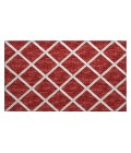 Dalyn Indoor/Outdoor York YO1 Red Washable 1'8" x 2'6" Rug