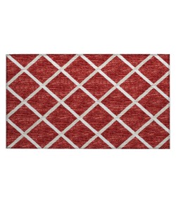 Dalyn Indoor/Outdoor York YO1 Red Washable 1'8" x 2'6" Rug