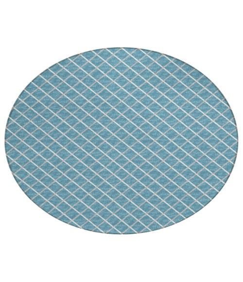 Dalyn York Rug Dalyn Indoor/Outdoor York YO1 Sky Blue Washable 10' x 10' Rug