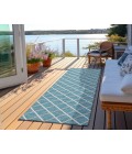 Dalyn Indoor/Outdoor York YO1 Sky Blue Washable 2'3" x 12' Rug