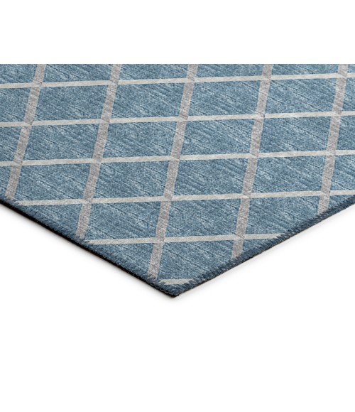 Dalyn York Rug Dalyn Indoor/Outdoor York YO1 Sky Blue Washable 10' x 10' Rug