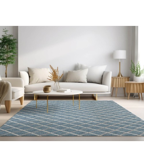 Dalyn Indoor/Outdoor York YO1 Sky Blue Washable 3' x 5' Rug