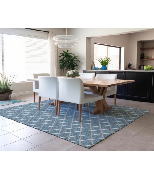 Dalyn Indoor/Outdoor York YO1 Sky Blue Washable 3' x 5' Rug