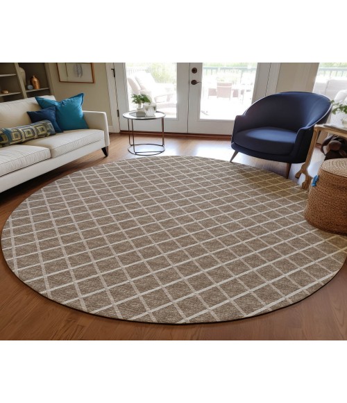 Dalyn York Rug Dalyn Indoor/Outdoor York YO1 Taupe Washable 10' x 10' Rug