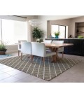 Dalyn Indoor/Outdoor York YO1 Taupe Washable 3' x 5' Rug