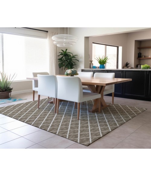 Dalyn Indoor/Outdoor York YO1 Taupe Washable 3' x 5' Rug