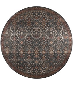 Dalyn Jericho JC1 Charcoal Area Rug 10 ft. X 10 ft. Round