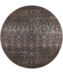 Dalyn Jericho JC1 Charcoal Area Rug 8 ft. X 8 ft. Round