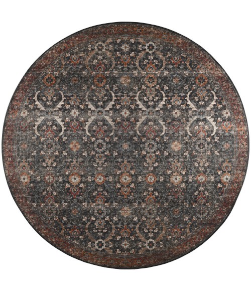 Dalyn Jericho Area Rug Dalyn Jericho JC1 Charcoal Area Rug 10 ft. X 10 ft. Round
