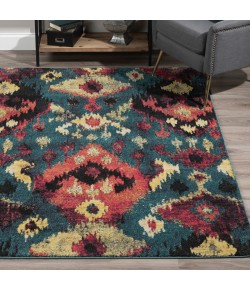 Dalyn Modern Greys MG525 Teal Area Rug 3 ft. 3 in. X 5 ft. 3 in. Rectangle