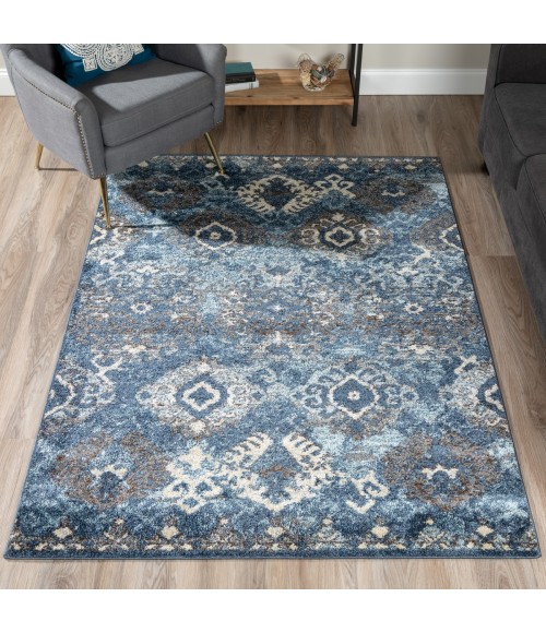 Dalyn Gala GA10 Navy Area Rug 3 ft. 3 in. X 5 ft. 1 in. Rectangle
