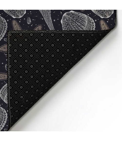 Dalyn Seabreeze SZ4 Black Area Rug 8 ft. X 8 ft. Round