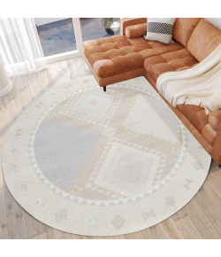 Dalyn Phoenix PH2 Ivory Area Rug 8 ft. X 8 ft. Round