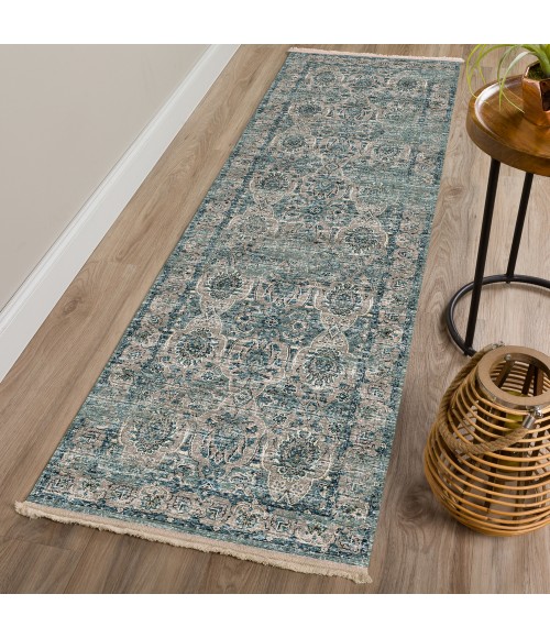 Dalyn Marbella MB5 Mineral Blue Area Rug 2 ft. 3 in. X 12 ft. Runner