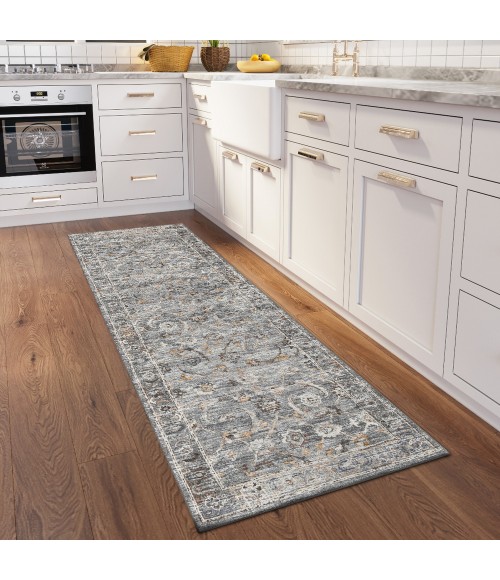 Dalyn Jericho JC4 Silver Area Rug 2 ft. 6 in. X 12 ft. Runner