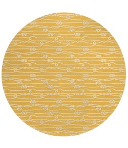 Dalyn Harbor HA7 Gold Area Rug 8 ft. X 8 ft. Round