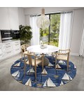 Dalyn Harbor HA8 Navy Area Rug 8 ft. X 8 ft. Round