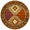 Dalyn Phoenix PH2 Walnut Area Rug 8 ft. X 8 ft. Round