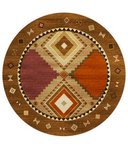 Dalyn Phoenix PH2 Walnut Area Rug 8 ft. X 8 ft. Round