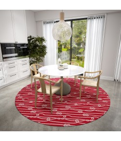 Dalyn Harbor HA7 Red Area Rug 8 ft. X 8 ft. Round