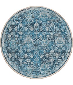 Dalyn Marbella MB4 Navy Area Rug 6 ft. X 6 ft. Round