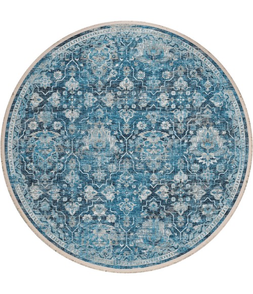 Dalyn Marbella Area Rug Dalyn Marbella MB4 Navy Area Rug 10 ft. X 10 ft. Round