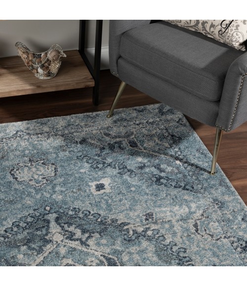 Dalyn Antigua AN7 Sky Area Rug 3 ft. 3 in. X 5 ft. 3 in. Rectangle