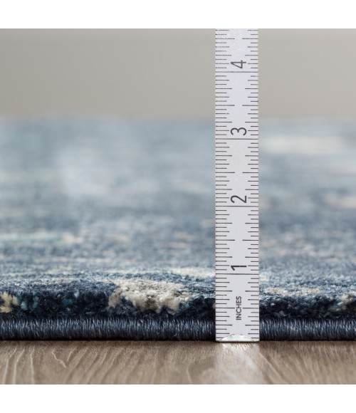 Dalyn Geneva GV315 Navy Area Rug 5 ft. 3 in. X 7 ft. 7 in. Rectangle