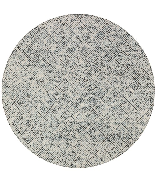 Dalyn Zoe Area Rug Dalyn Zoe ZZ1 Charcoal Area Rug 10 ft. X 10 ft. Round