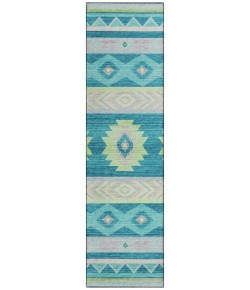 Dalyn Phoenix PH3 Teal Area Rug 2 ft. 3 in. X 7 ft. 6 in. Runner