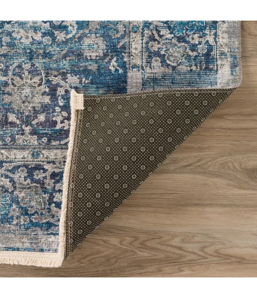 Dalyn Marbella Area Rug Dalyn Marbella MB2 Navy Area Rug 10 ft. X 10 ft. Round