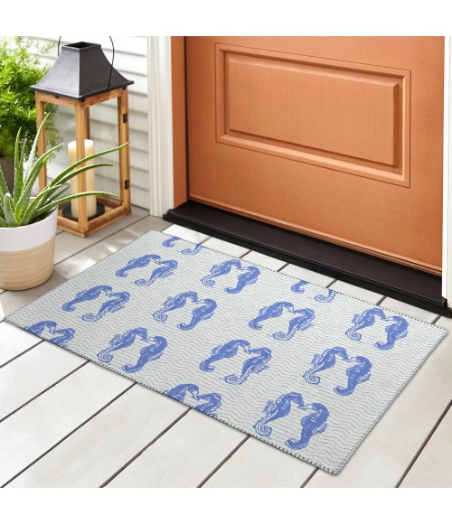 Dalyn Seabreeze SZ15 Navy Area Rug 1 ft. 8 in. X 2 ft. 6 in. Rectangle