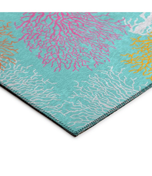 Dalyn Seabreeze SZ3 Teal Area Rug 8 ft. X 8 ft. Round