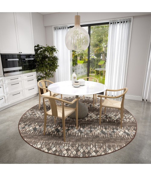 Dalyn Winslow WL5 Driftwood Area Rug 8 ft. X 8 ft. Round