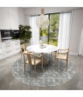 Dalyn Delano DA1 Pewter Area Rug 6 ft. X 6 ft. Round