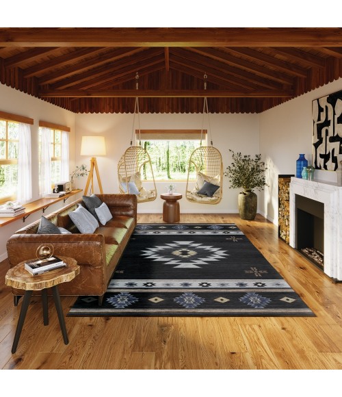 Dalyn Phoenix Area Rug Dalyn Phoenix PH4 Black Area Rug 9 ft. X 12 ft. Rectangle