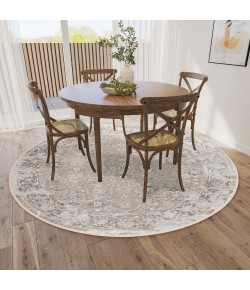 Dalyn Marbella MB2 Taupe Area Rug 6 ft. X 6 ft. Round