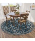 Dalyn Jericho JC4 Navy Area Rug 4 ft. X 4 ft. Round