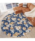 Dalyn Seabreeze SZ6 Navy Area Rug 8 ft. X 8 ft. Round