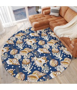Dalyn Seabreeze SZ6 Navy Area Rug 8 ft. X 8 ft. Round