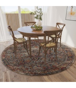 Dalyn Jericho JC3 Charcoal Area Rug 6 ft. X 6 ft. Round