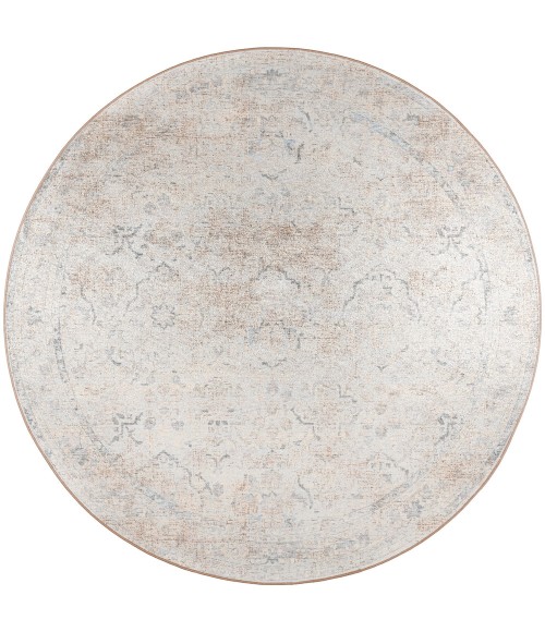Dalyn Jericho JC3 Pearl Area Rug 8 ft. X 8 ft. Round