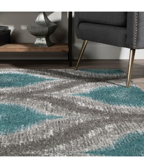 Dalyn Modern Greys MG4441 Teal Area Rug 7 ft. 10 in. X 10 ft. 7 in. Rectangle