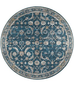 Dalyn Jericho JC4 Navy Area Rug 4 ft. X 4 ft. Round