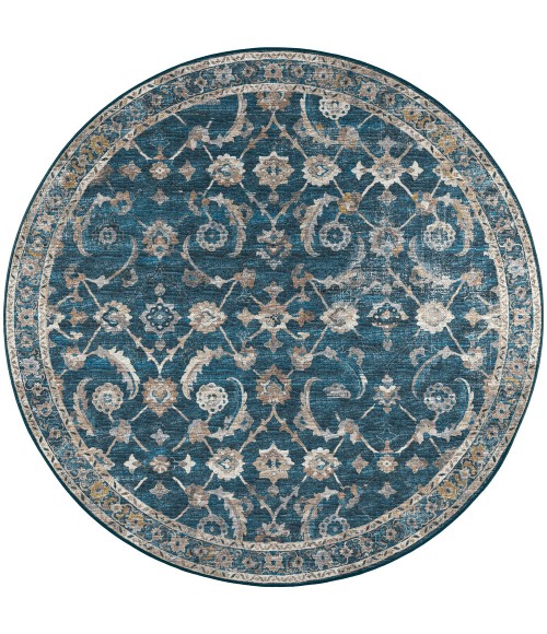 Dalyn Jericho JC4 Navy Area Rug 4 ft. X 4 ft. Round