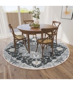 Dalyn Marbella MB3 Midnight Area Rug 6 ft. X 6 ft. Round