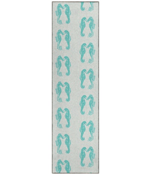 Dalyn Seabreeze SZ15 Teal Area Rug 2 ft. 3 in. X 7 ft. 6 in. Runner