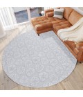 Dalyn Seabreeze SZ10 Silver Area Rug 8 ft. X 8 ft. Round