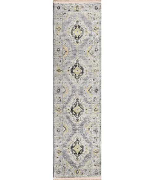 Dalyn Marbella MB1 Grey Area Rug 2 ft. 3 in. X 10 ft. Runner